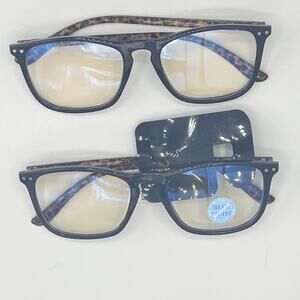 Cute and Trendy Two Pack Blue Light Glass